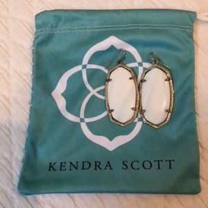Kendra Scott White earrings